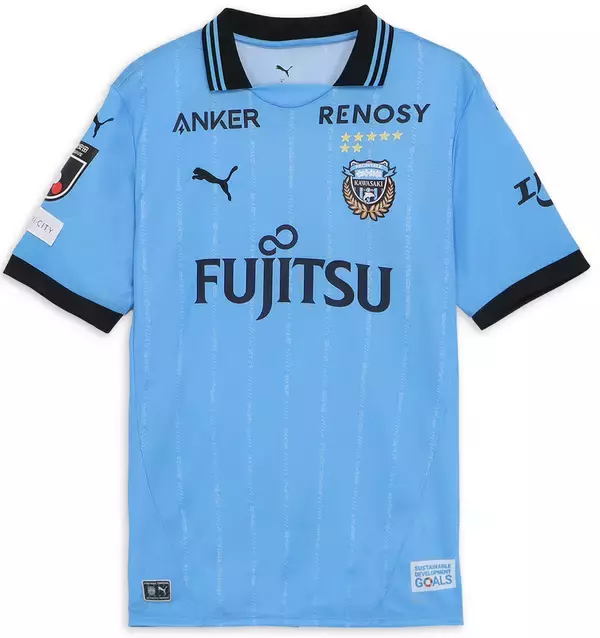 川崎フロンターレ、レトロな2025新ユニフォームを発表！「座標コード」のユニークデザインが登場