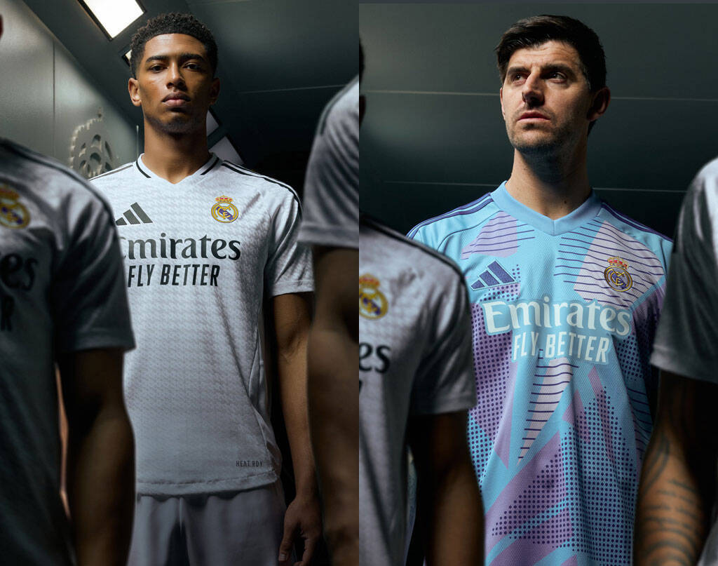 レアル・マドリー、2024-25新ユニフォームを発表！「銀河系軍団」彷彿の白黒デザインが復活