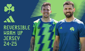 2024-25シーズンの標準仕様？強豪パナシナイコスが「リバーシブル」の来季プレマッチジャージを発表