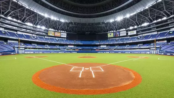 京セラドーム大阪、ミズノの“野球専用人工芝”張り替え工事完了！グラウンドデザインも刷新…「近鉄時代」を思わせる懐かしの姿に