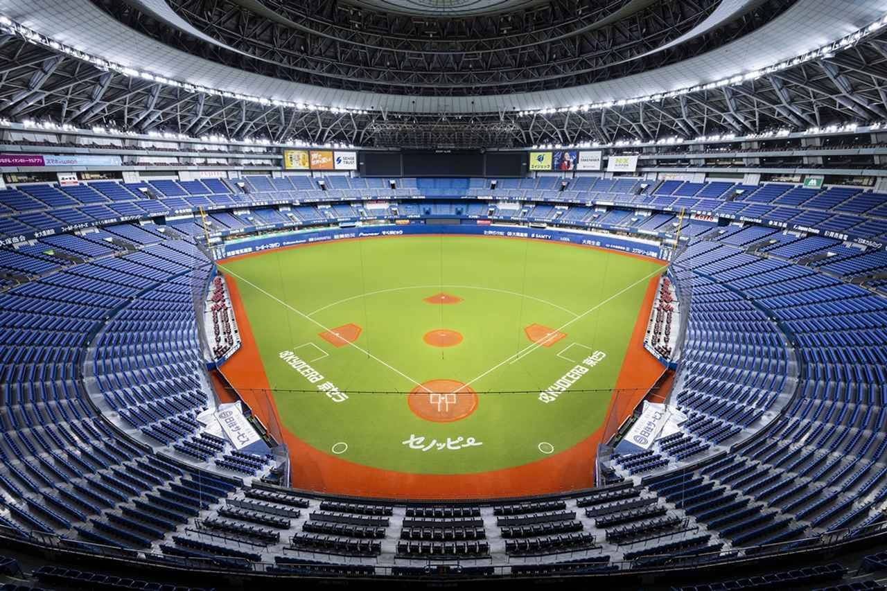 京セラドーム大阪、ミズノの“野球専用人工芝”張り替え工事完了！グラウンドデザインも刷新…「近鉄時代」を思わせる懐かしの姿に