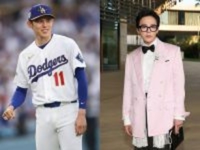復活直後のG-DRAGONがドジャーズに乱入！佐々木朗希・スネルが迎えた"ビッグゲスト"