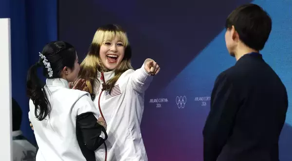 17歳中井亜美をハグした金メダルのアリサ・リウ、涙する中庭コーチのことも抱きしめていた！「素敵」と海外でも話題