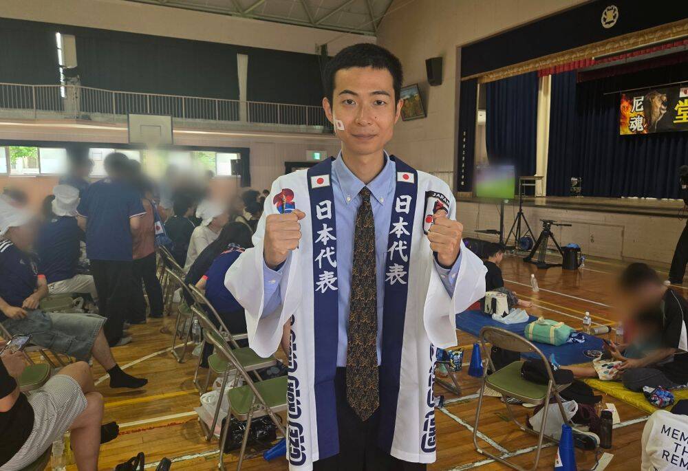 関西でもW杯に熱狂！堂安律の母校「浦風小学校」で日本代表vsチュニジア応援イベント開催