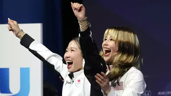 日本で人気者に！17歳中井亜美を抱きしめた金メダリストのアリサ・リウ、日本人気に驚く「本当ですか！？」