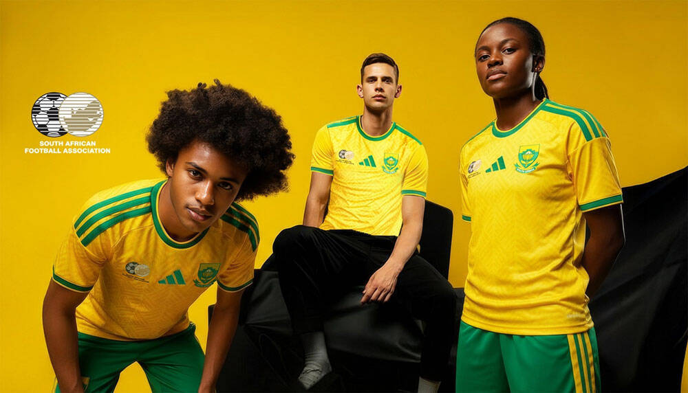 南アフリカ代表、2026W杯ユニフォームを発表！“手話”も含めた「12の公用語」デザイン
