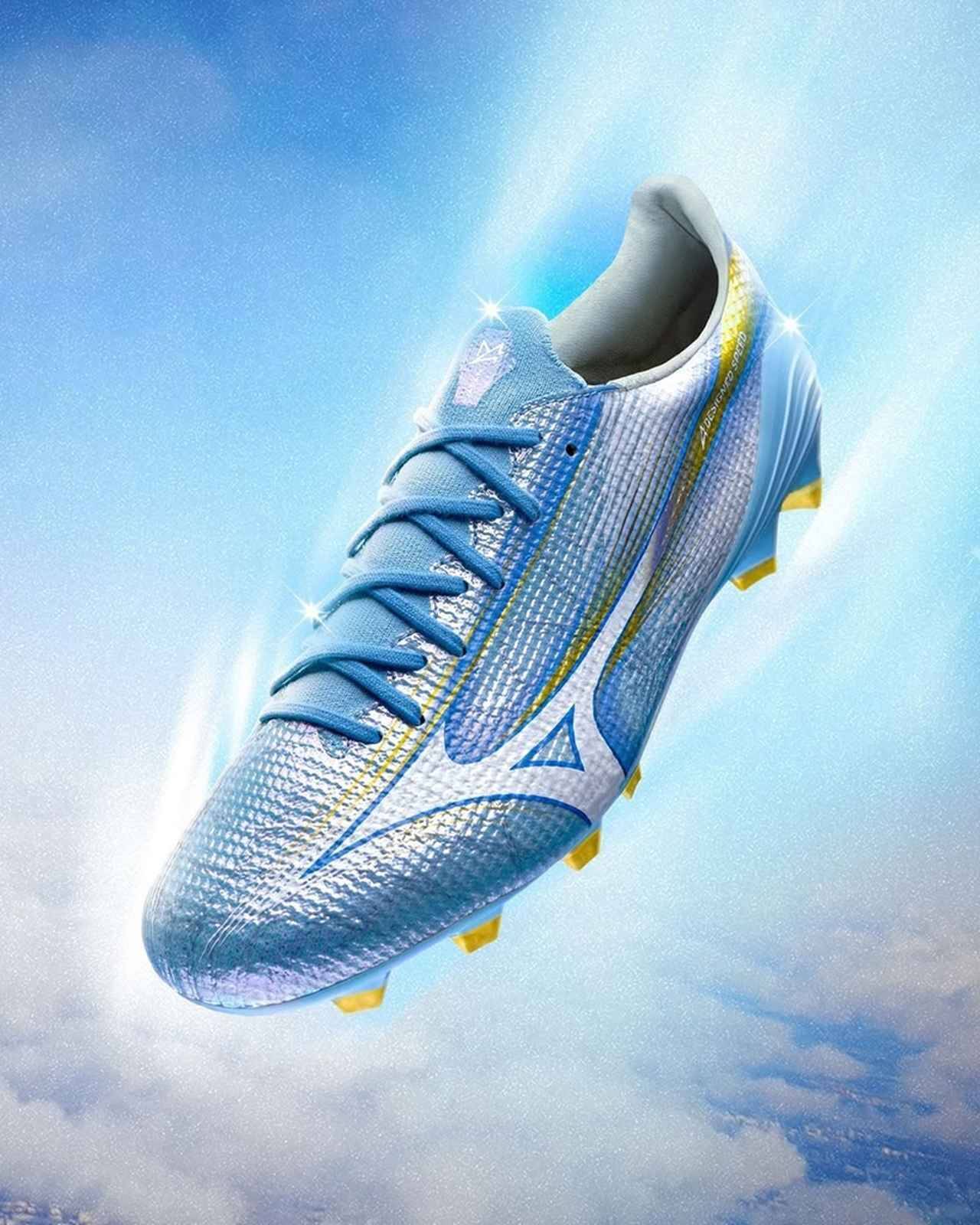 スピードを追求したミズノの最速スパイク「ミズノアルファ3」シリーズが登場！ローンチカラーは“ユニティスカイブルー”