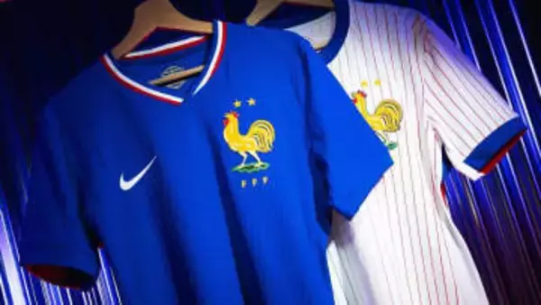 フランス代表、EURO2024に向けた新ユニフォームを発表！80年代「巨大エンブレム」が復活を果たす