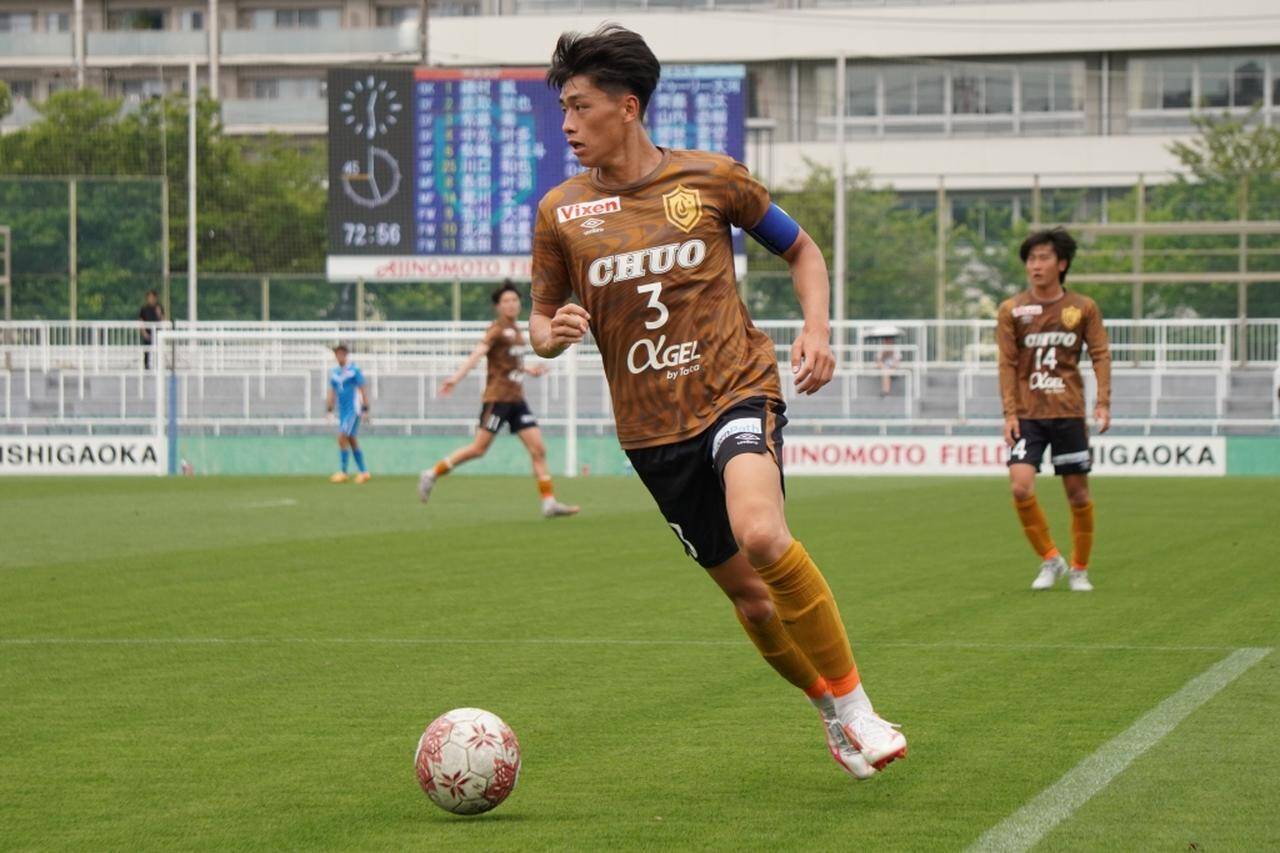 「まだ足りない」柏レイソル内定の中央大DF常藤奏、仲間のポテンシャルを信じているからこそ訴える「もっと主張しなきゃ…」