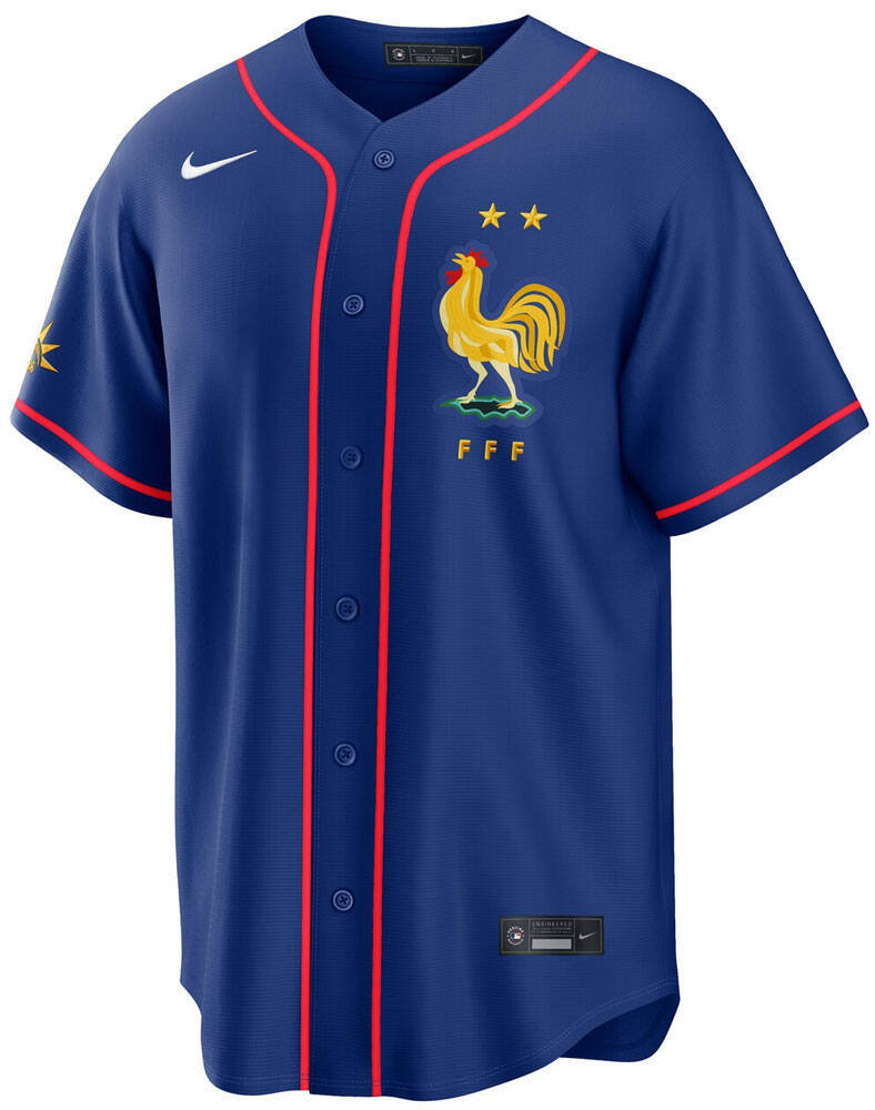 W杯出場フランス代表とMLBが異色コラボ！野球ユニ「ベースボールシャツ」をNIKEが発売