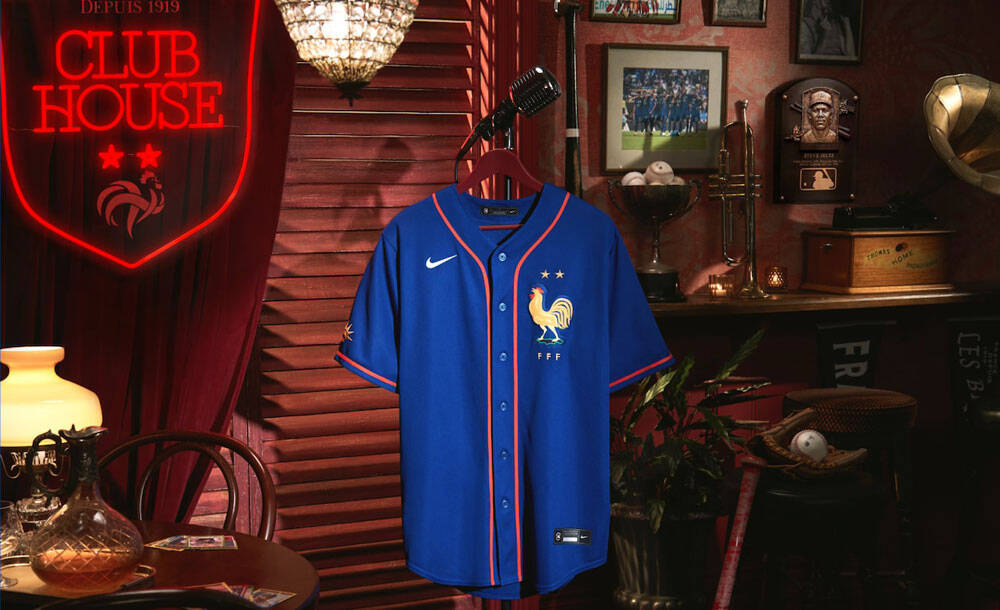 W杯出場フランス代表とMLBが異色コラボ！野球ユニ「ベースボールシャツ」をNIKEが発売