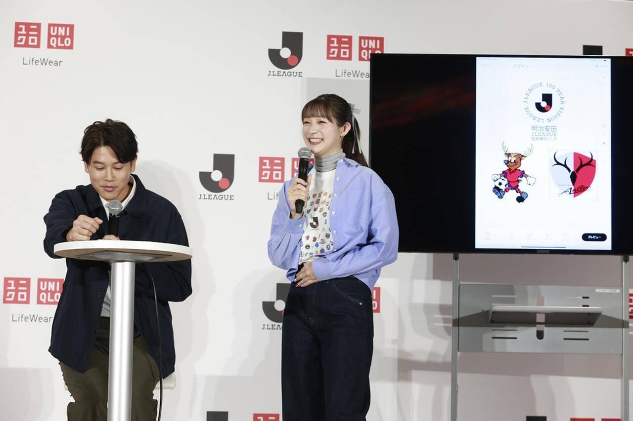 Jリーグとユニクロがパートナーシップ契約！『UTme!』体験で内田篤人氏「“しかお”のスタンプを入れないとジーコに怒られる…」