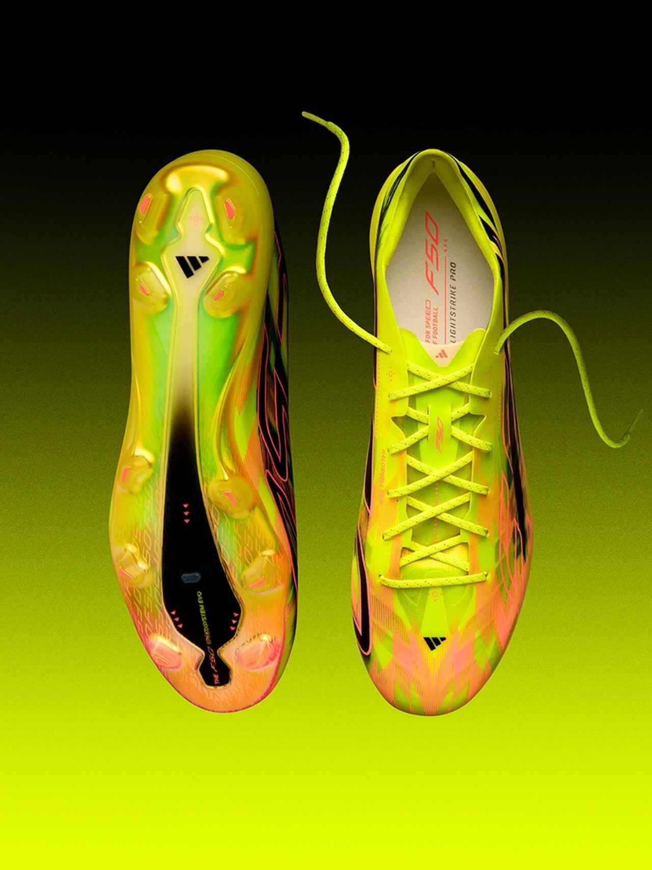 adidas、“最軽量”サッカースパイク『F50ハイパーファストEVO』を発表！驚異の片足約130グラム…デンベレや久保らが着用