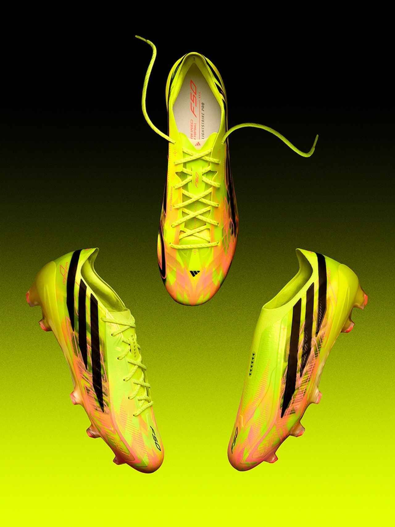 adidas、“最軽量”サッカースパイク『F50ハイパーファストEVO』を発表！驚異の片足約130グラム…デンベレや久保らが着用