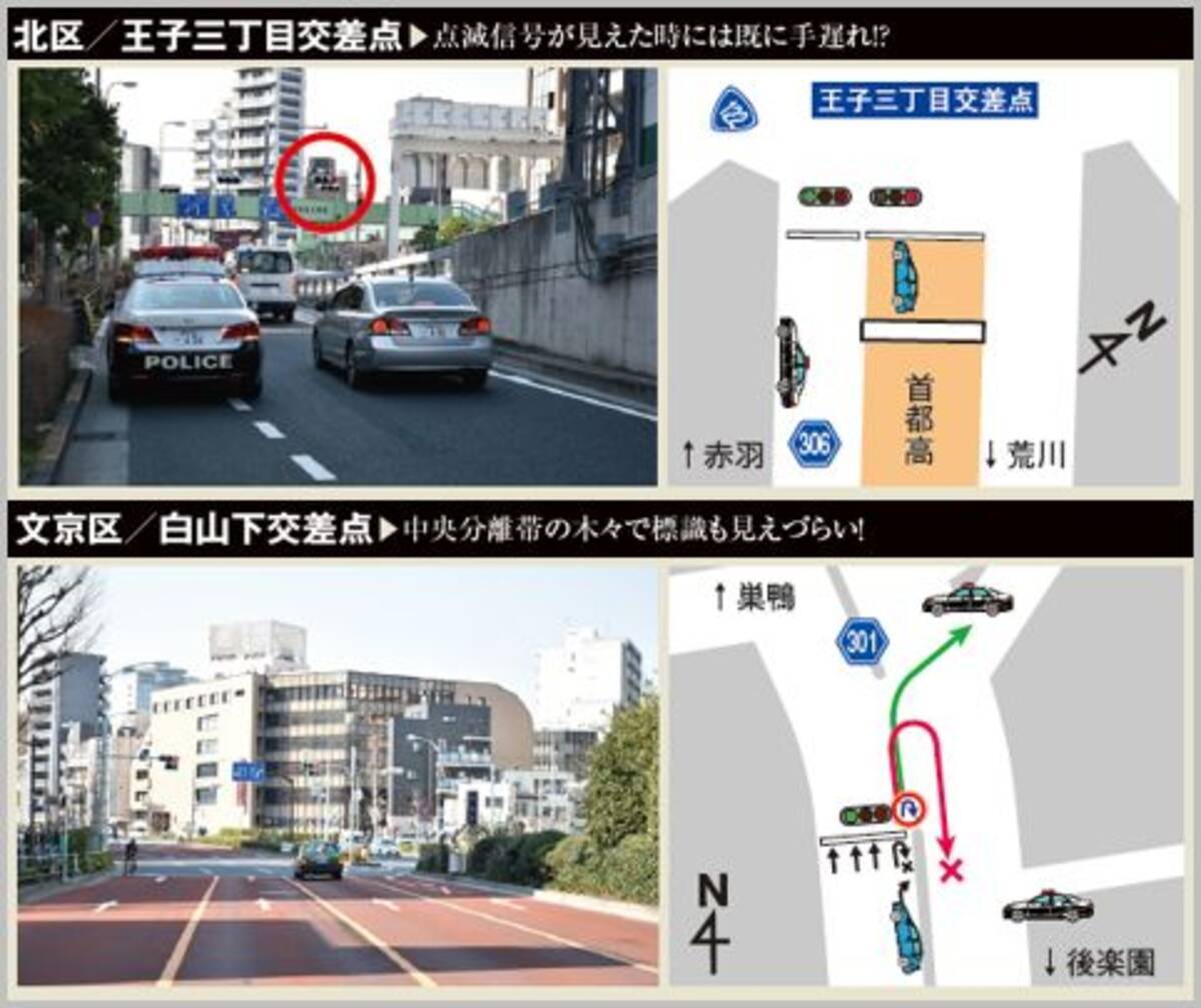 交通違反で捕まりやすい都内の重点取締場所4つ 18年3月7日 エキサイトニュース
