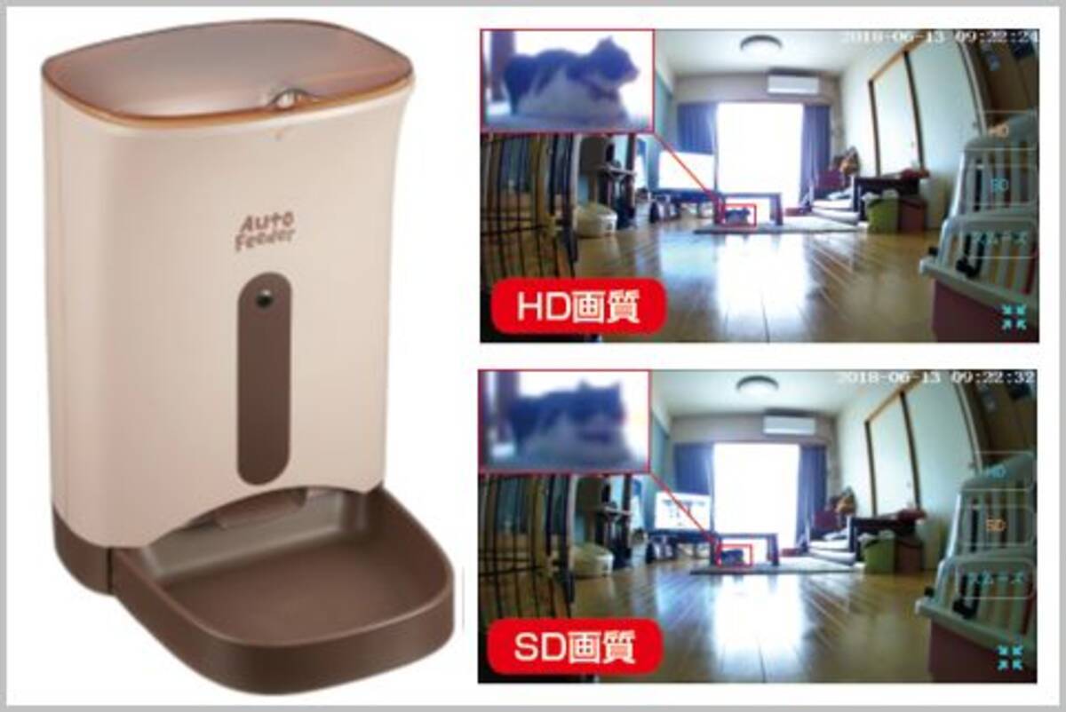 ペット用の自動給餌器は監視カメラに使えるか 18年9月24日 エキサイトニュース