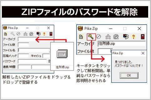 Pikazip でzipファイルのパスワードを解析 2019年5月7日 エキサイトニュース
