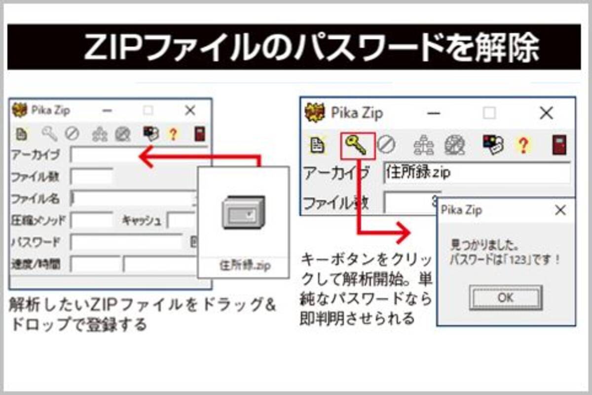 Pikazip でzipファイルのパスワードを解析 19年5月7日 エキサイトニュース