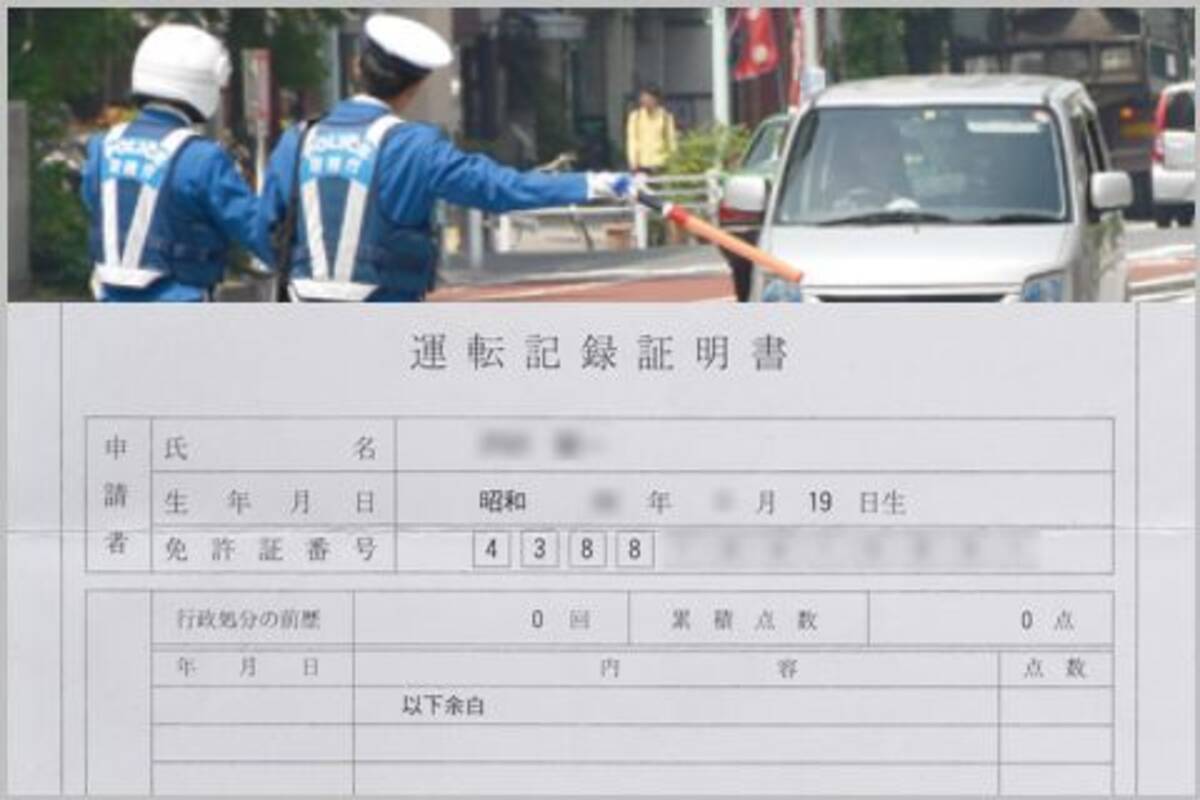 運転免許の点数がわかる 運転記録証明書 とは 年3月22日 エキサイトニュース