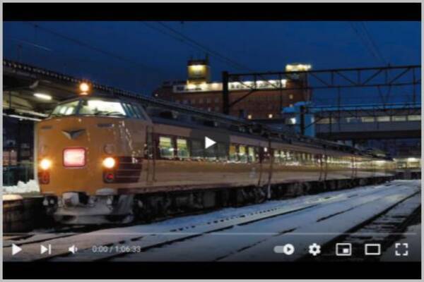 電車に揺れら眠くなる…を再現するYouTube動画