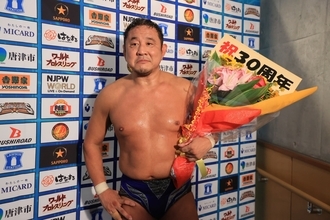 永田裕志デビュー30周年記念試合でグレート-O-カーンに敗れるも「今日負けて悔しいと思った」