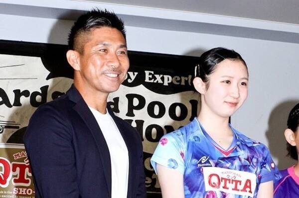 アスリートの顔を見せる 前園真聖 サッカー選手の視点で卓球 早田ひな選手にアドバイス 18年8月31日 エキサイトニュース