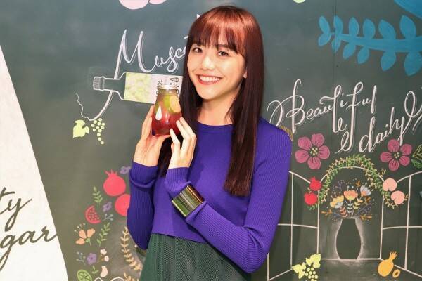 松井愛莉 新ドラマでは怒鳴ってばかり フルーティで飲みやすいお酢に感動 19年6月27日 エキサイトニュース