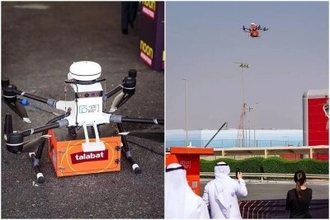 中国のドローンがドバイでデリバリーを実施
