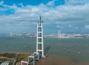 世界最大スパンの二層橋・獅子洋大橋、主塔が完成―中国