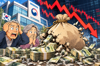 韓国の国民年金、株価暴落で200兆ウォン損失、過去の急落局面では火消し役も