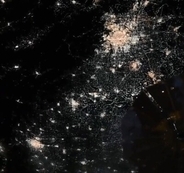 宇宙から見た中国の春節、NASA宇宙飛行士が撮影