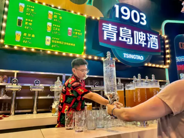 「世界四大ビール祭りの一つ、36回目の青島国際ビール祭りが好評開催中」の画像