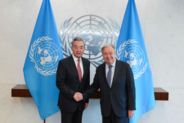 中国の王毅外交部長、国連のグテーレス事務総長と会談