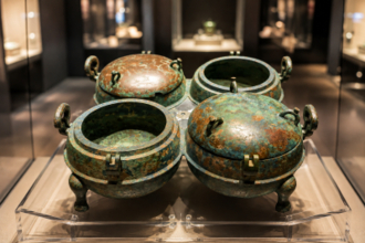 2000年前に「仕切り鍋」？四つの鍋をつないだ中国・漢代の珍しい銅器