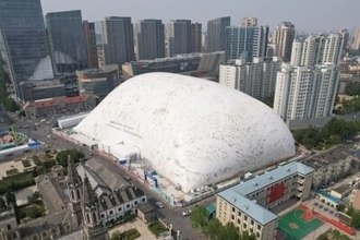 中国の大都市に巨大な「白いドーム」が多数出現している理由―中国メディア