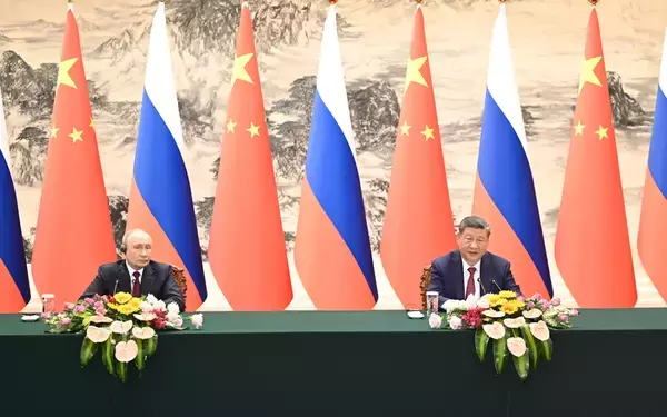 習近平主席とプーチン大統領が共同記者会見
