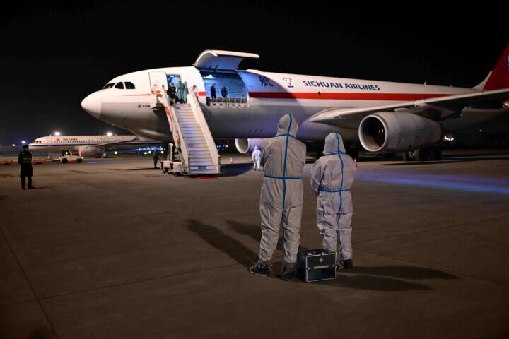 双子パンダの「シャオシャオ」と「レイレイ」、四川省の雅安基地に入居