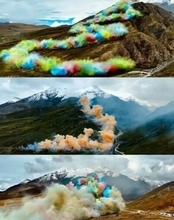 アークテリクスと中国人アーティストのチベットでの花火ショーが物議―独メディア