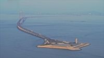 中国南東部の大湾区、深中通路の西人工島が観光客に一般公開