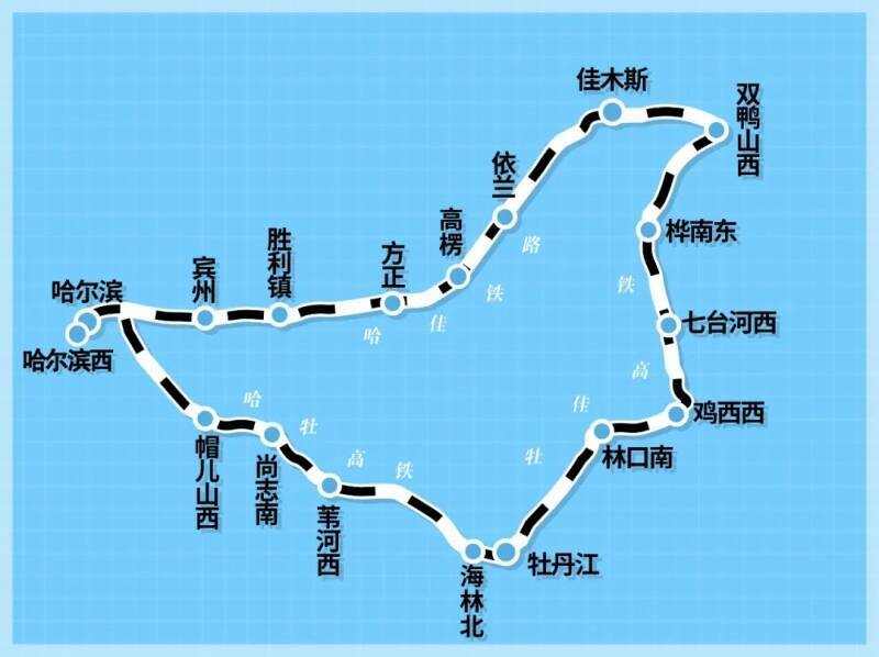 ハルビン発ハルビン行き、約6時間で黒竜江省東部をぐるりと回る高速鉄道の環状線―中国