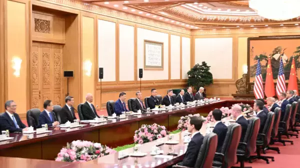 「習近平主席、北京でトランプ米大統領と会談」の画像
