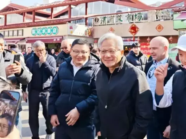 エヌビディアCEOが上海・陸家嘴の食料品市場に現る―中国メディア