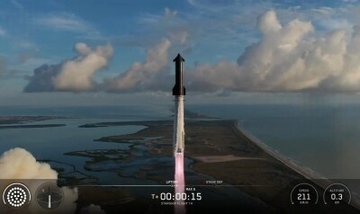 スペースXの宇宙船「スターシップ」、初めて地球周回軌道に到達