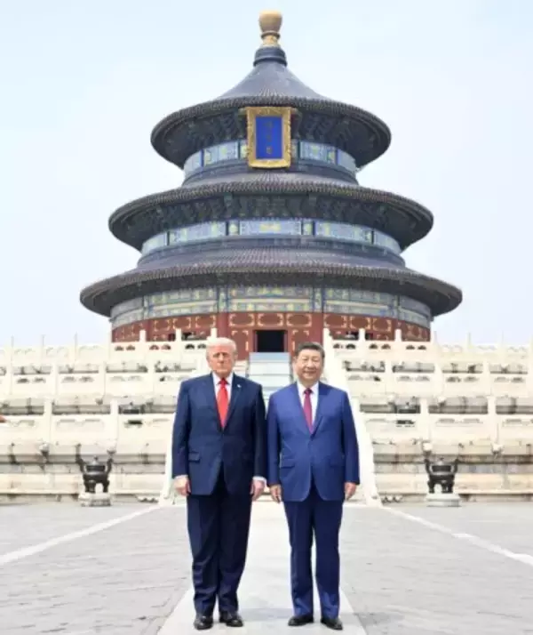 習近平主席とトランプ米大統領、天壇公園を見学
