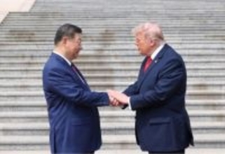習近平主席、トランプ米大統領の訪中歓迎式典を開催