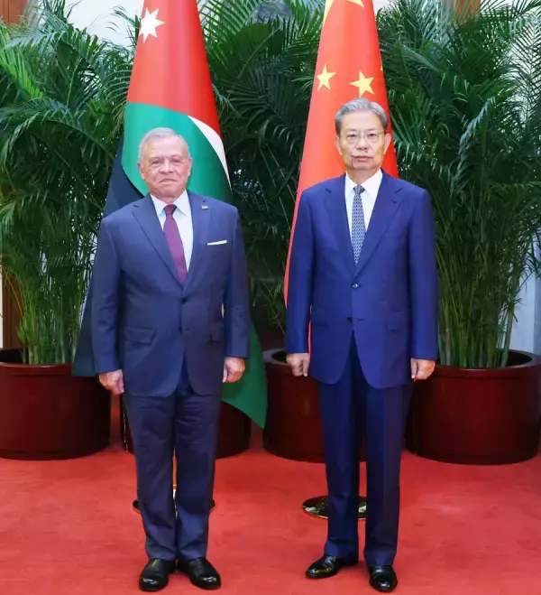 全人代常務委の趙楽際委員長 ヨルダン国王と北京で会談