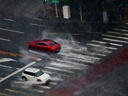 北京で豪雨、警報も発令