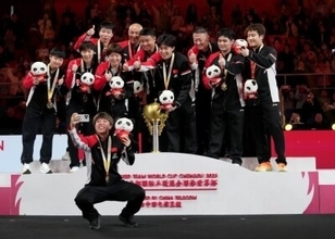 ＜卓球＞ITTF混合団体ワールドカップ、中国が8対1で日本に完勝し3連覇