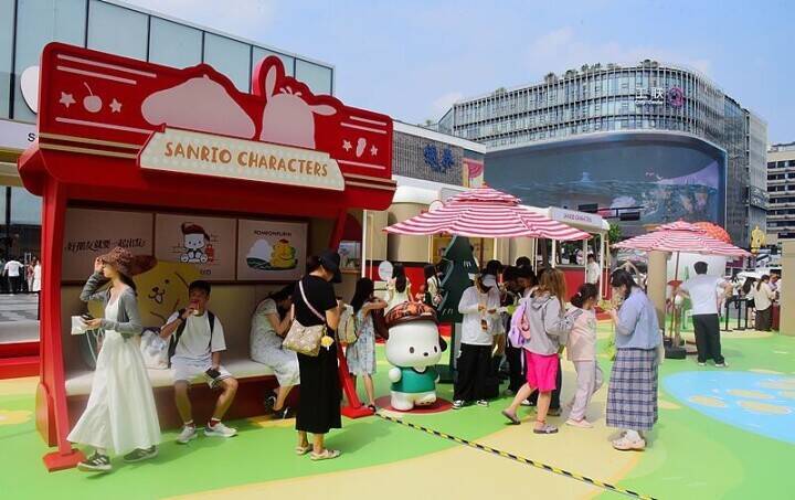 杭州でサンリオ「なかよし列車」ポップアップイベント―中国