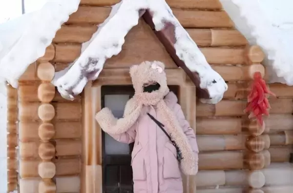 「植物由来のカラー氷がハルビンの氷雪大世界に登場―中国」の画像